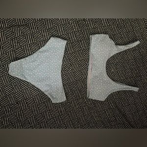 SHEIN, teal daisy swimsuit set